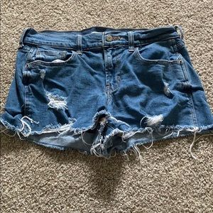 Ripped Jean Shorts